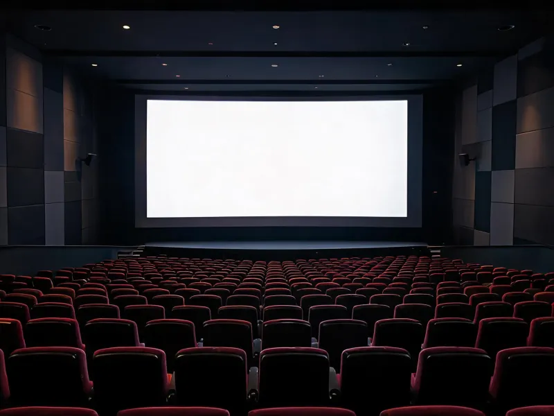 Cinema LED wall in a screening room